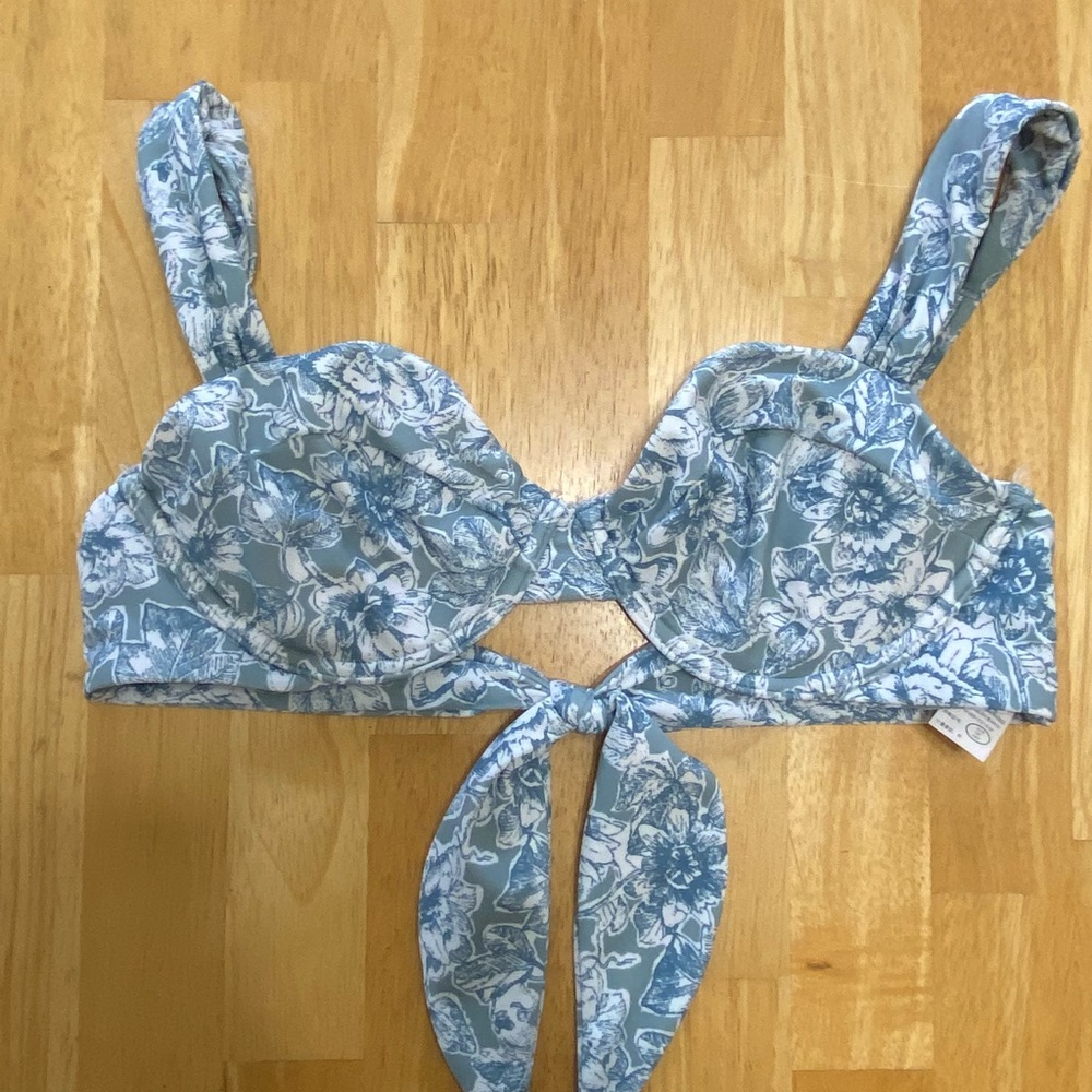 Floral bathing suit top